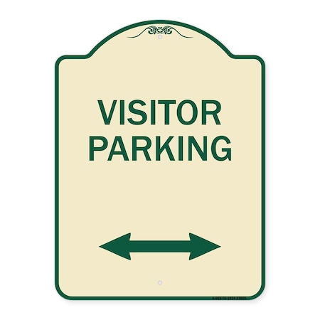 Reserved Parking Visitor Parking Heavy-Gauge Aluminum Architectural Sign